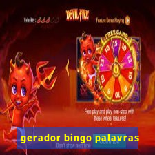 gerador bingo palavras